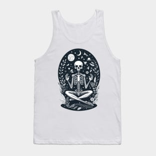 Zen Skull (monochrome) Tank Top